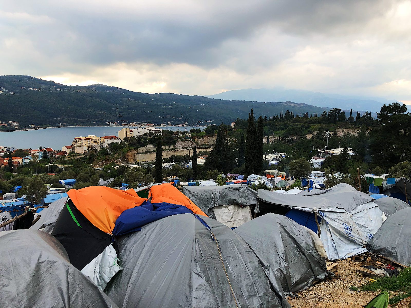 Samos tent camp